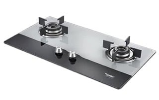 Prestige Desire Hob Top PHTD 02 Al, 2 Burner &amp; Auto Ignition