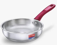 Prestige Platina Popular Stainless Steel Unique Impact Forged Bottom Fry Pan (Silver)-1