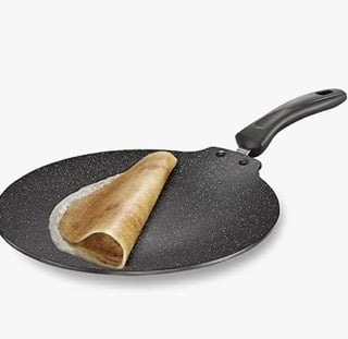 Prestige Omega Deluxe Granite 30cm Non-Stick Dosa Tawa|Scratch and Abrasion Resistant |Gas & Induction Compatible|2 Years Warranty