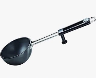 Prestige Aluminium Hard Anodised Tadka Pan, 10 cm, Black