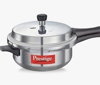 Prestige Popular Virgin Aluminium Senior Deep Pan Pressure Cooker, 6 L (Silver)
