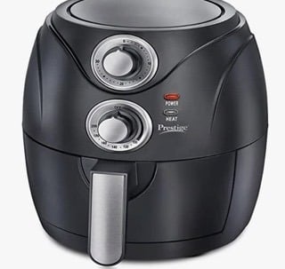 Prestige Electric Air Fryer PAF 6.0, 2 Liter, 1200 Watts, Black