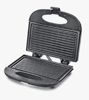 Prestige PGFSP - Spatter Coated Non-stick Sandwich Toasters With fixed Grill Plate , Black