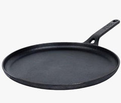 Meyer Pre-Seasoned Cast Iron Flat Dosa/ Roti/ Chapati Tawa Pan with Stick Handle, Dosa Kallu, Iron Tawa-1