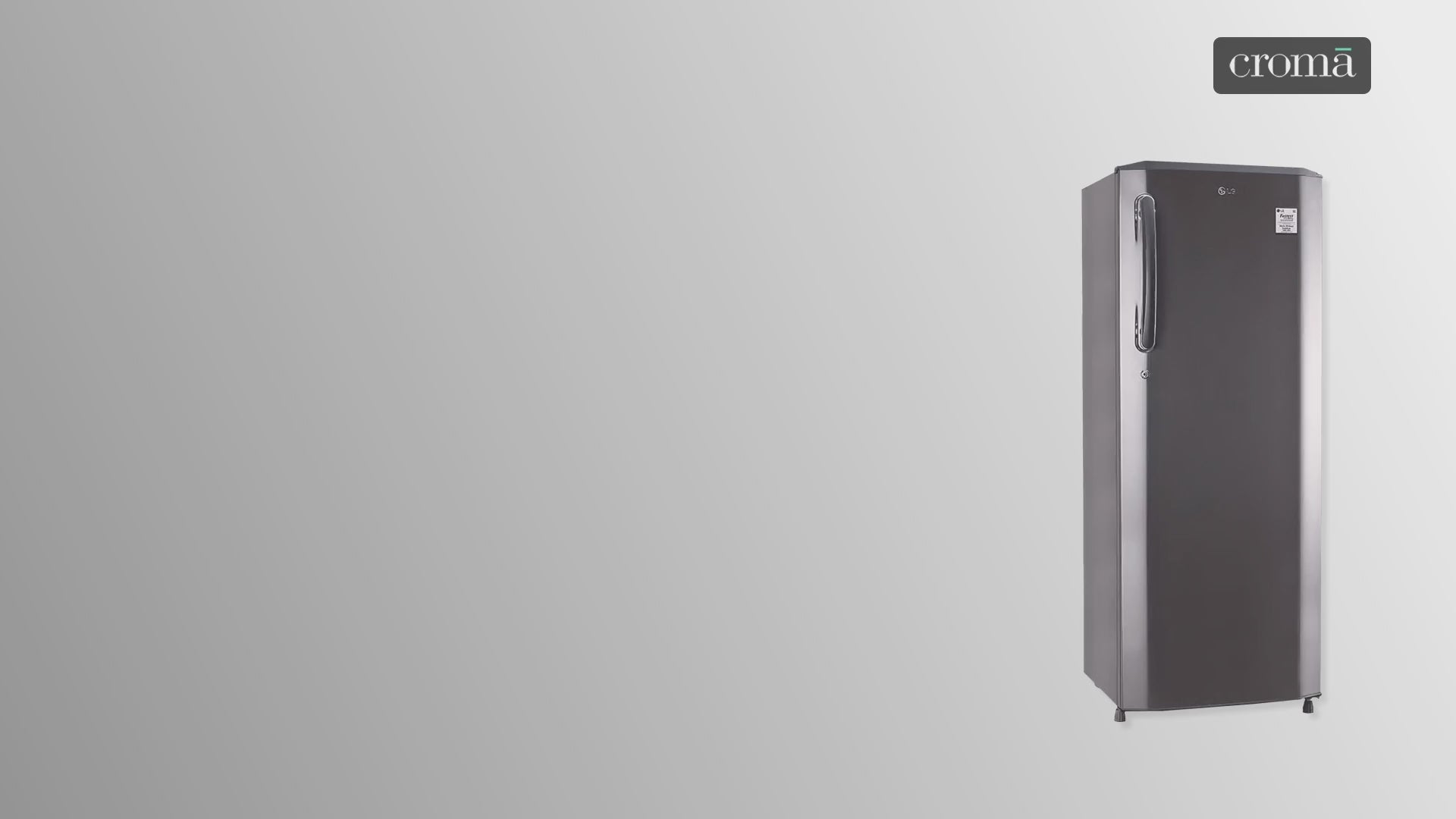 LG 261 Litres 3 Star Direct Cool Single Door Refrigerator with Stabilizer Free Operation (GL-B281BPZX.DPZZEB, Shiny Steel)