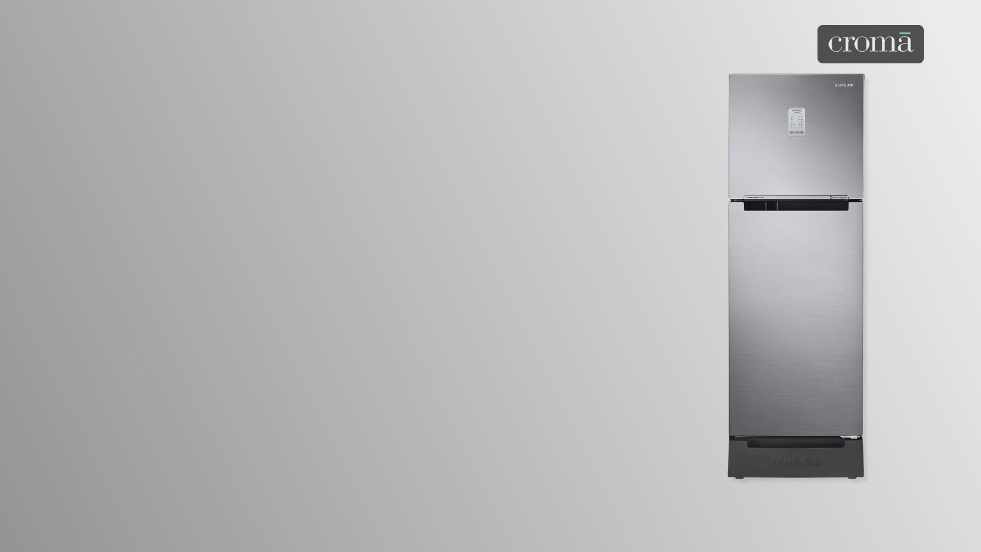 SAMSUNG 236 Litres 2 Star Auto Defrost Double Door Convertible Refrigerator with Convertible Freezer (RT28C3832S8/HL, Elegant Inox)