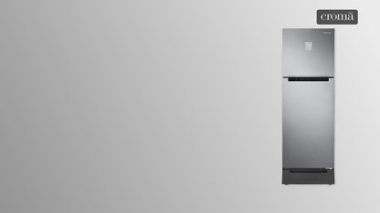 SAMSUNG 236 Litres 2 Star Auto Defrost Double Door Convertible Refrigerator with Convertible Freezer (RT28C3832S8/HL, Elegant Inox)