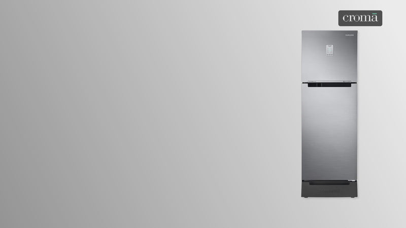 SAMSUNG 236 Litres 2 Star Auto Defrost Double Door Convertible Refrigerator with Convertible Freezer (RT28C3832S8/HL, Elegant Inox)