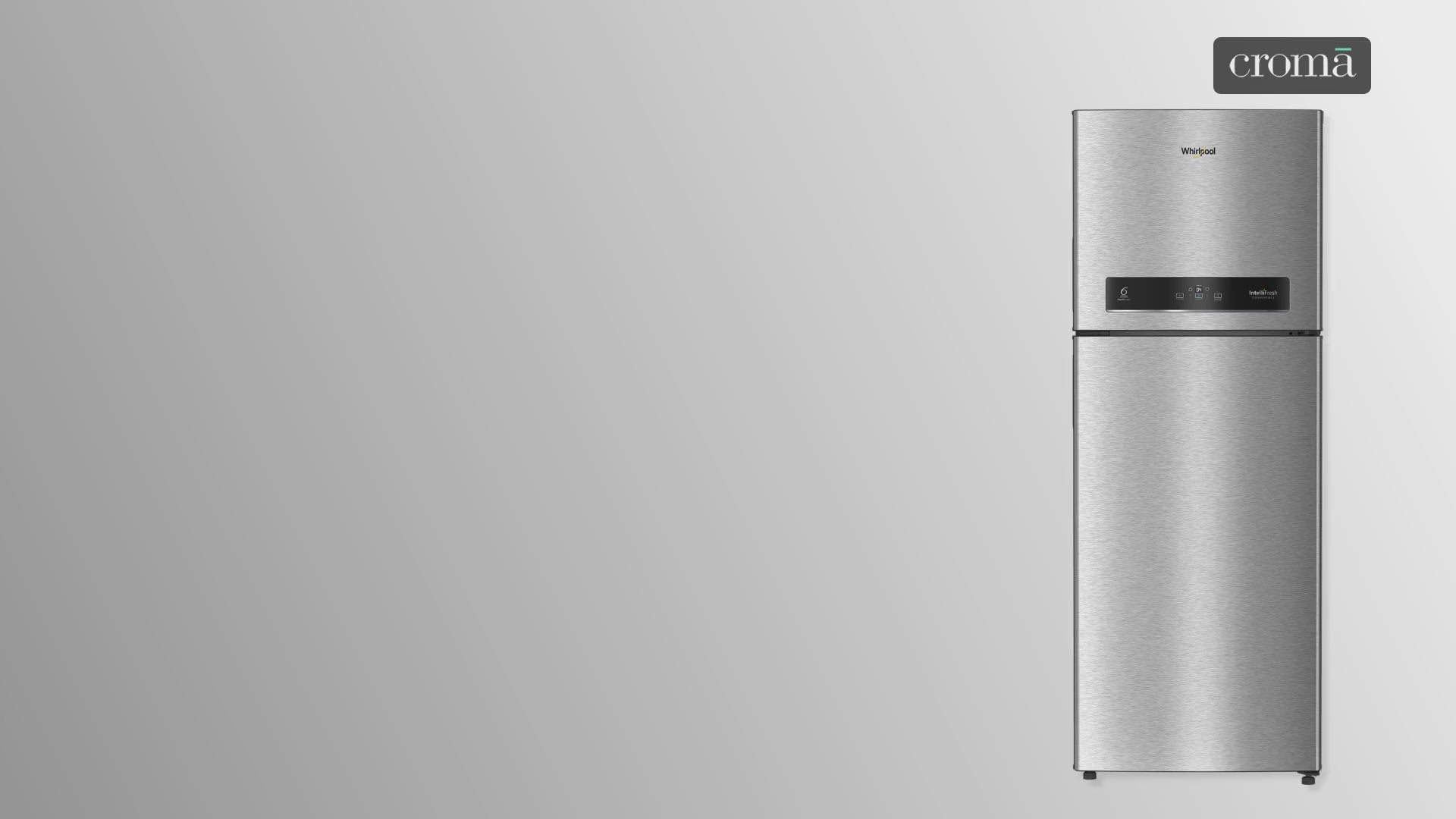 Whirlpool Intellifresh 480 431 Litres 2 Star Frost Free Double Door Convertible Refrigerator with 6th Sense Technology (Grey)