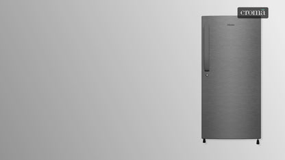 Haier 190 Litres 5 Star Direct Cool Single Door Refrigerator with Antibacterial Gasket (HED-205DS-P, Dazzle Steel)