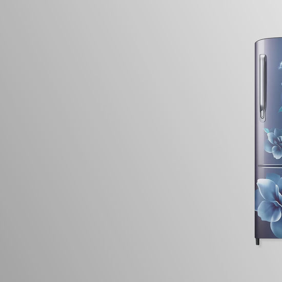 SAMSUNG Stylish Grande 183 Litres4 Star Direct Cool Single Door Refrigerator with Anti Bacterial Gasket (RR20C1724CU/HL, Camellia Blue)