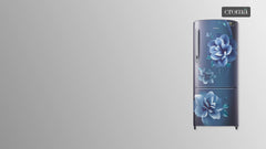 SAMSUNG Stylish Grande 183 Litres4 Star Direct Cool Single Door Refrigerator with Anti Bacterial Gasket (RR20C1724CU/HL, Camellia Blue)