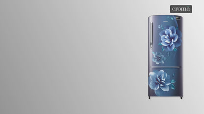SAMSUNG Stylish Grande 183 Litres4 Star Direct Cool Single Door Refrigerator with Anti Bacterial Gasket (RR20C1724CU/HL, Camellia Blue)