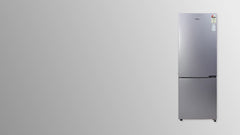 Haier 237 Litres 2 Star Frost Free Double Door Bottom Mount Convertible Refrigerator with Anti-bacterial Gasket (HEB-242GS-P, Moon Silver)