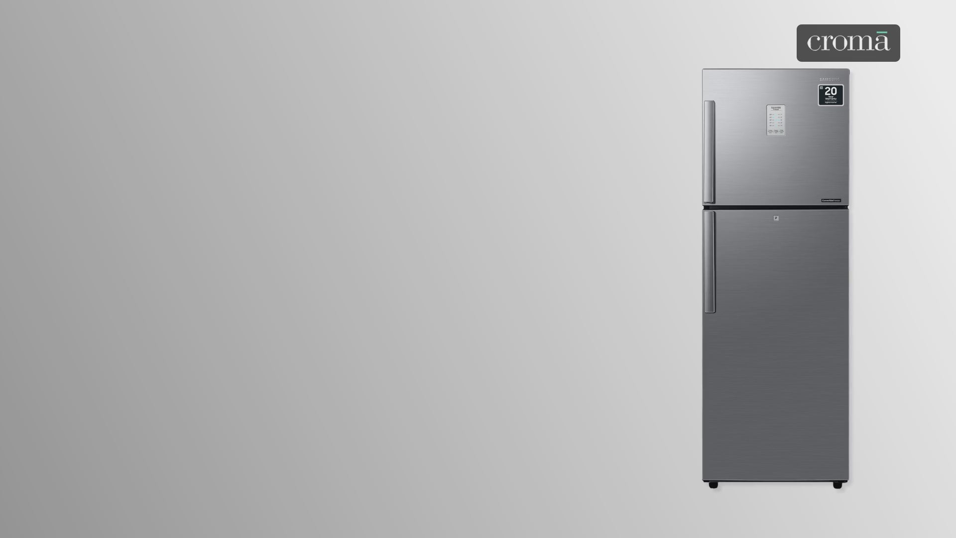 SAMSUNG 236 Litres 2 Star Frost Free Double Door Convertible Refrigerator with Anti Bacterial Gasket (RT28C3922S9/HL, Refined Inox)