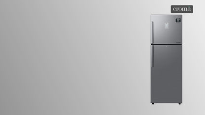 SAMSUNG 236 Litres 2 Star Frost Free Double Door Convertible Refrigerator with Anti Bacterial Gasket (RT28C3922S9/HL, Refined Inox)