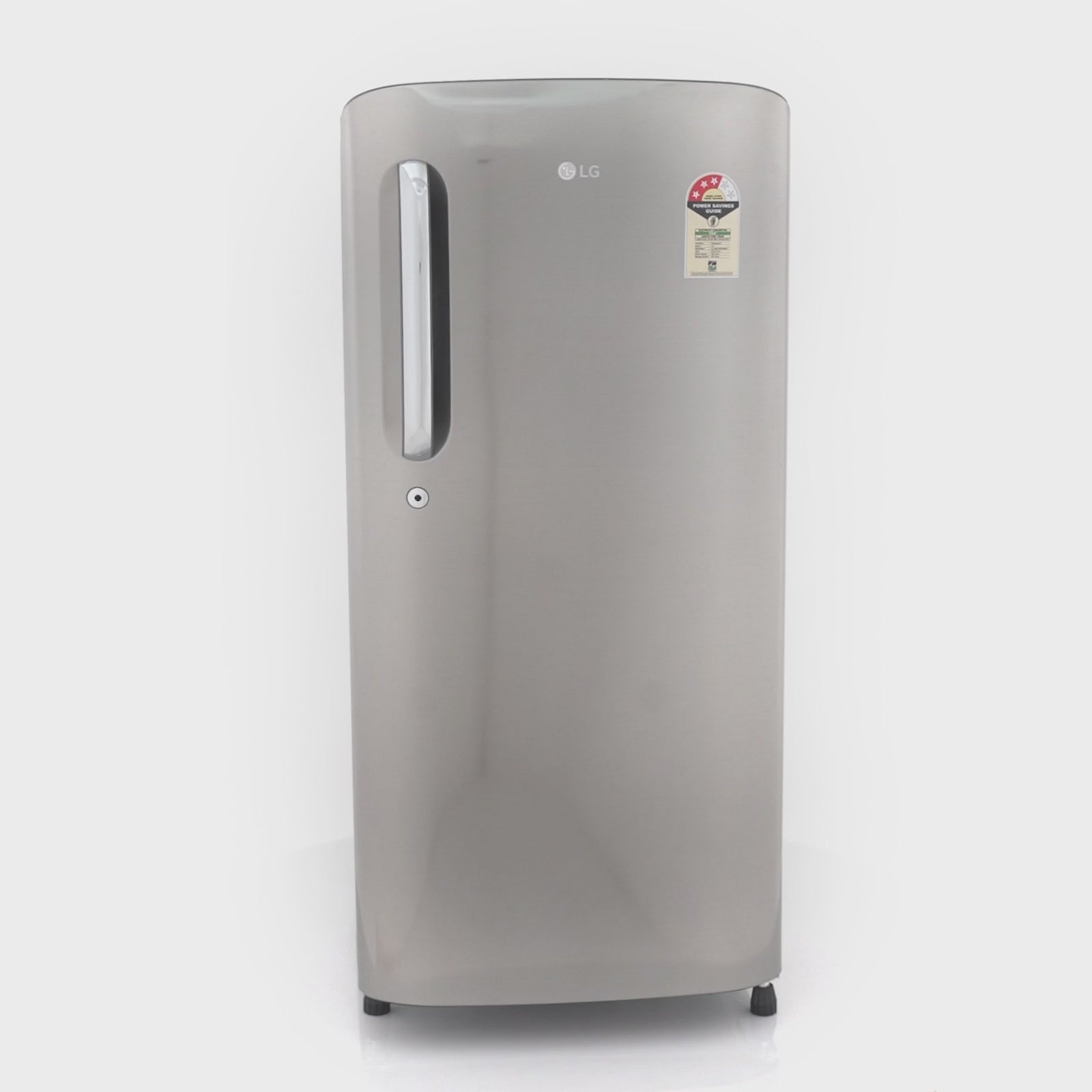 LG 185 Litres 3 Star Direct Cool Single Door Refrigerator with Stabilizer Free Operation (GL-B201APZD, Shiny Steel)
