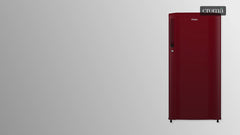 Haier 185 Litres 2 Star Direct Cool Single Door Refrigerator with Antibacterial Gasket (HED-192RS-P, Red Steel)