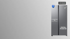 SAMSUNG 653 Litres 3 Star Auto Defrost Side by Side Refrigerator with Twin Cooling Plus (RS76CG8113SLHL, EZ Clean Steel)