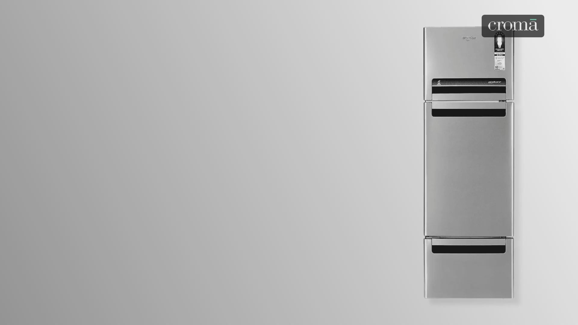 Whirlpool Protton 215 Litres Frost Free Triple Door Refrigerator with 6th Sense ActiveFresh Technology (20807, Alpha Steel)