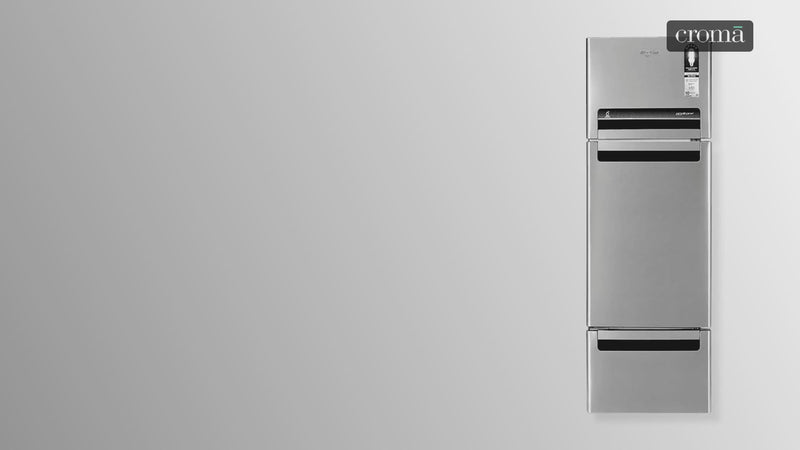 Whirlpool Protton 215 Litres Frost Free Triple Door Refrigerator with 6th Sense ActiveFresh Technology (20807, Alpha Steel)
