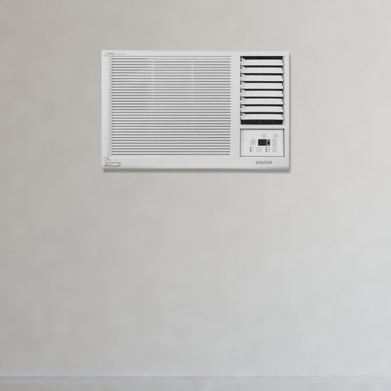 Voltas Vectra 1 Ton 3 Star Fixed Speed Window AC (2023 Model, Copper Condenser, Anti Dust Filter, 123 Vectra Platina)