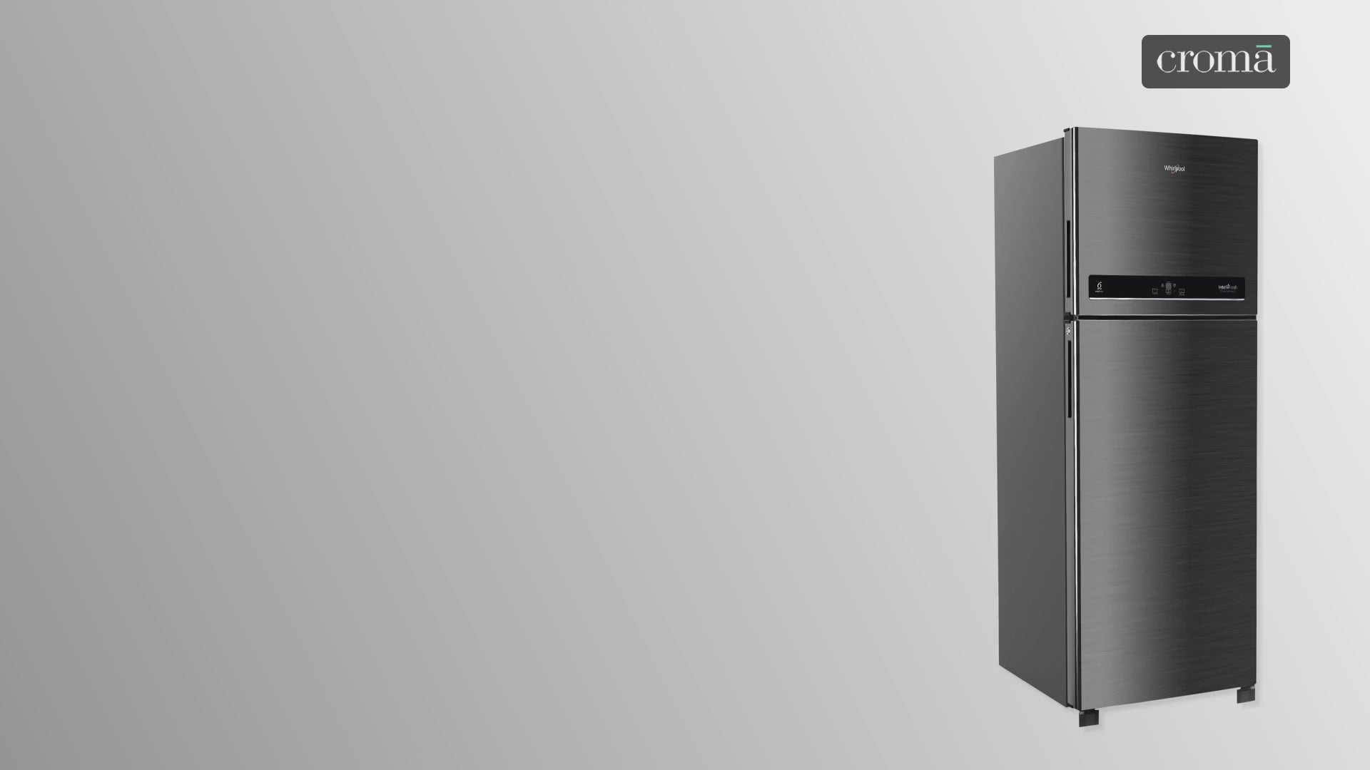 Whirlpool Intellifresh 411 Litres 2 Star Frost Free Double Door Convertible Refrigerator with Stabilizer Free Operation (IF INV CNV PLATINA, Grey)