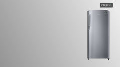 SAMSUNG Stylish Grande 183 Litres 2 Star Direct Cool Single Door Refrigerator with Stabilizer Free Operation (RR20C2412GS/NL, Grey Silver)