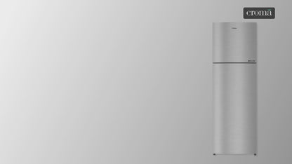 Haier 268 Litres 2 Star Frost Free Double Door Convertible Refrigerator with Turbo Icing (HRF-3182BIS-P, Inox Steel)