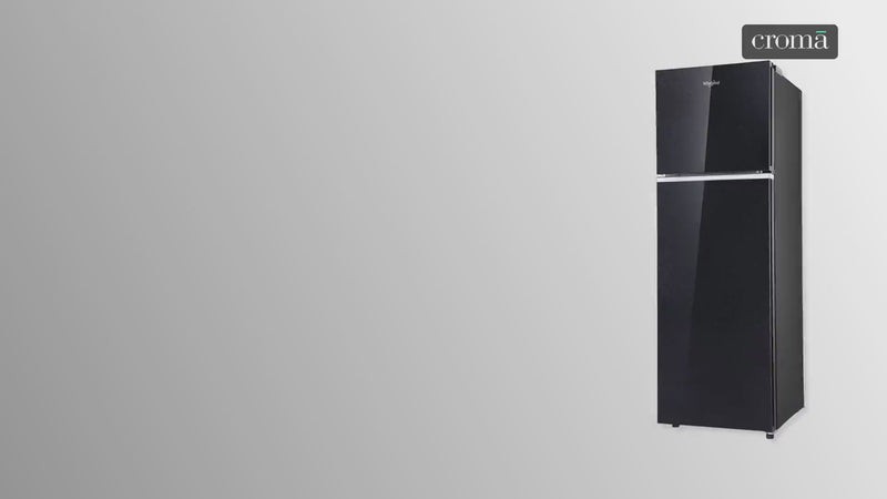 Whirlpool Neofresh 235 Litres 2 Star Frost Free Double Door Refrigerator with Intellisense Inverter Technology (22052, Crystal Black)