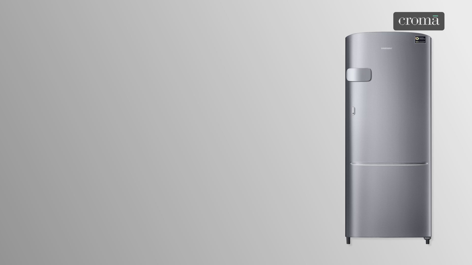 SAMSUNG Stylish Grande 183 Litres3 Star Direct Cool Single Door Refrigerator with Anti Bacterial Gasket (RR20C2Y23S8/HL, Elegant Inox)