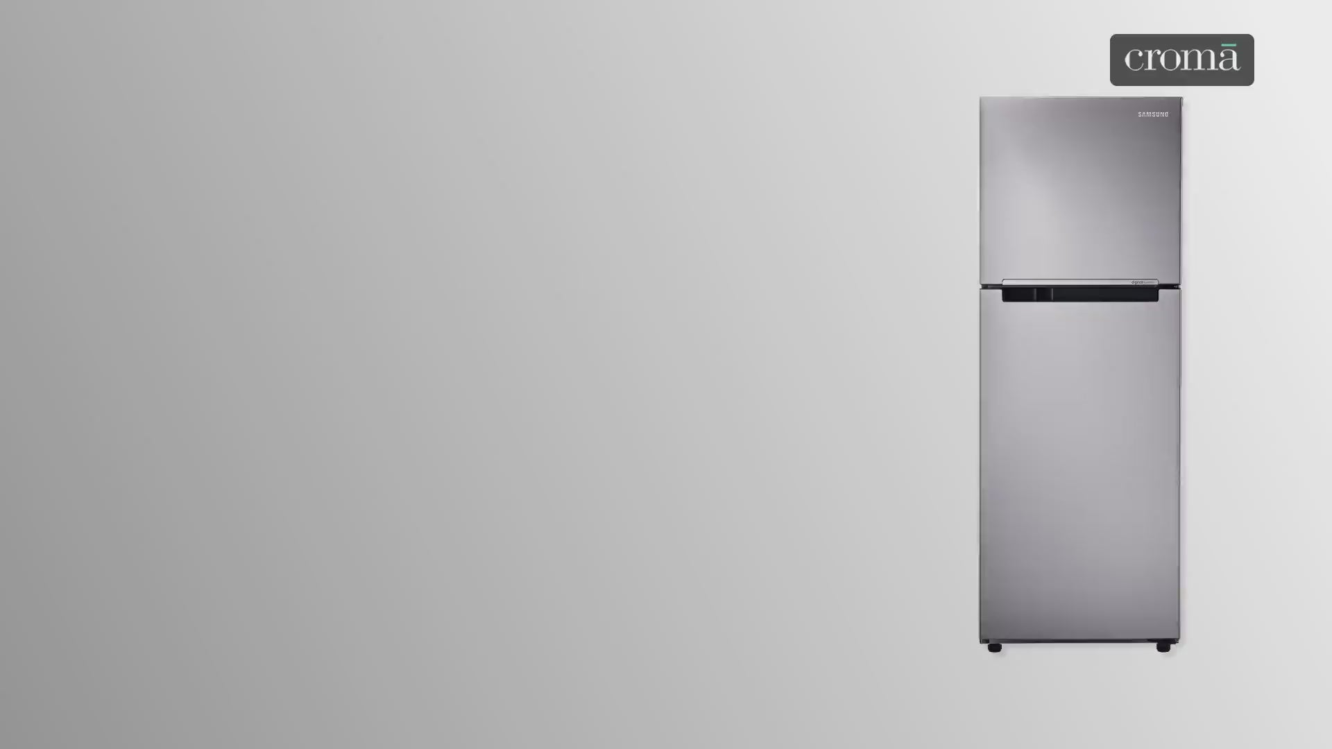 SAMSUNG 236 Litres 2 Star Frost Free Double Door Refrigerator with Deodorizer (RT28C3042S8/HL, Elegant Inox)