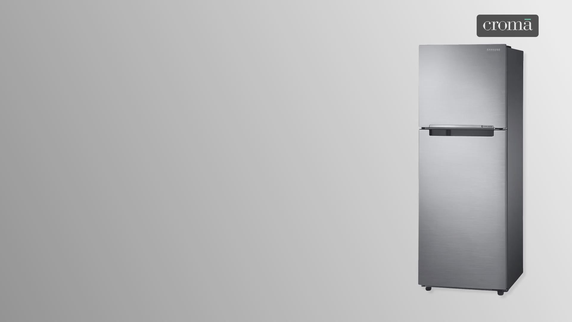 SAMSUNG 236 Litres 3 Star Frost Free Double Door Refrigerator with Stabilizer Free Operation (RT28C3053S8/HL, Elegant Inox)