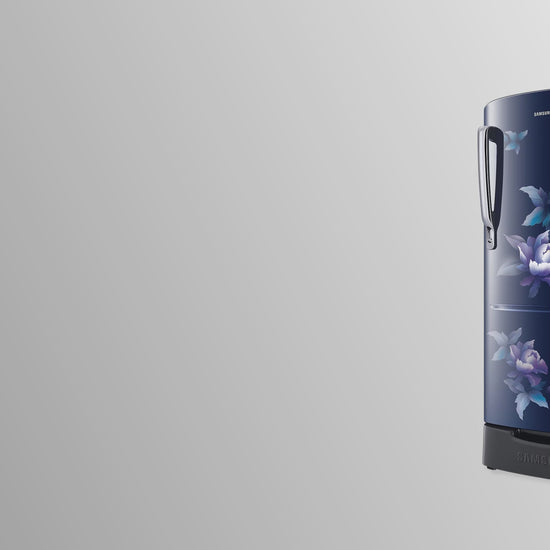 SAMSUNG Stylish Grande 183 Litres 5 Star Direct Cool Single Door Refrigerator with Anti Bacterial Gasket (RR20D2825HV/NL, Blue Arctic)