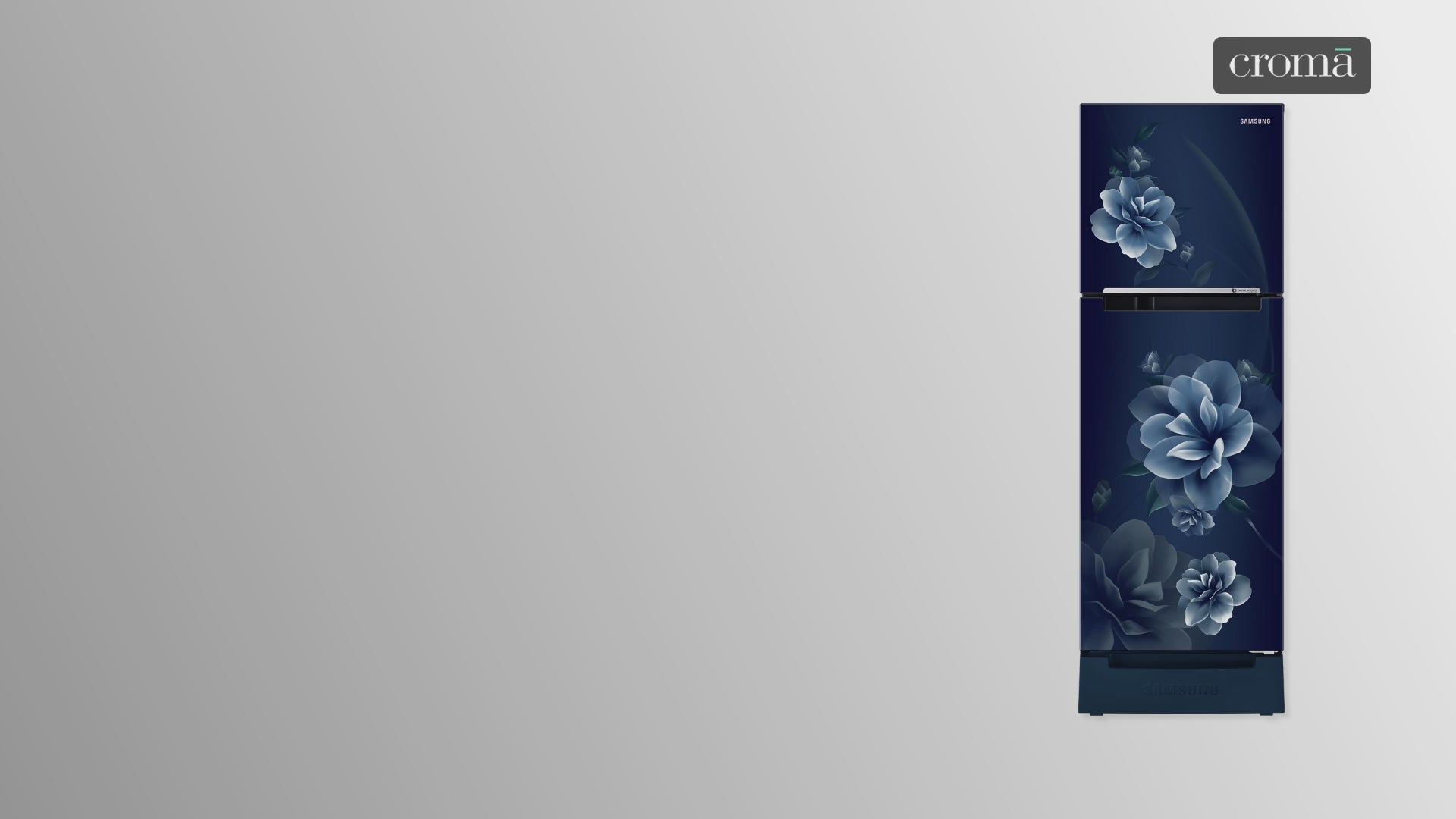 SAMSUNG 236 Litres 2 Star Frost Free Double Door Refrigerator with Digital Inverter Technology (RT28C3122CU/HL, Camellia Blue)