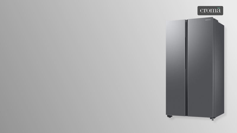 SAMSUNG 653 Litres 3 Star Frost Free Side by Side Refrigerator with Twin Cooling Plus Technology (RS76CG8003S9HL, Refined Inox)
