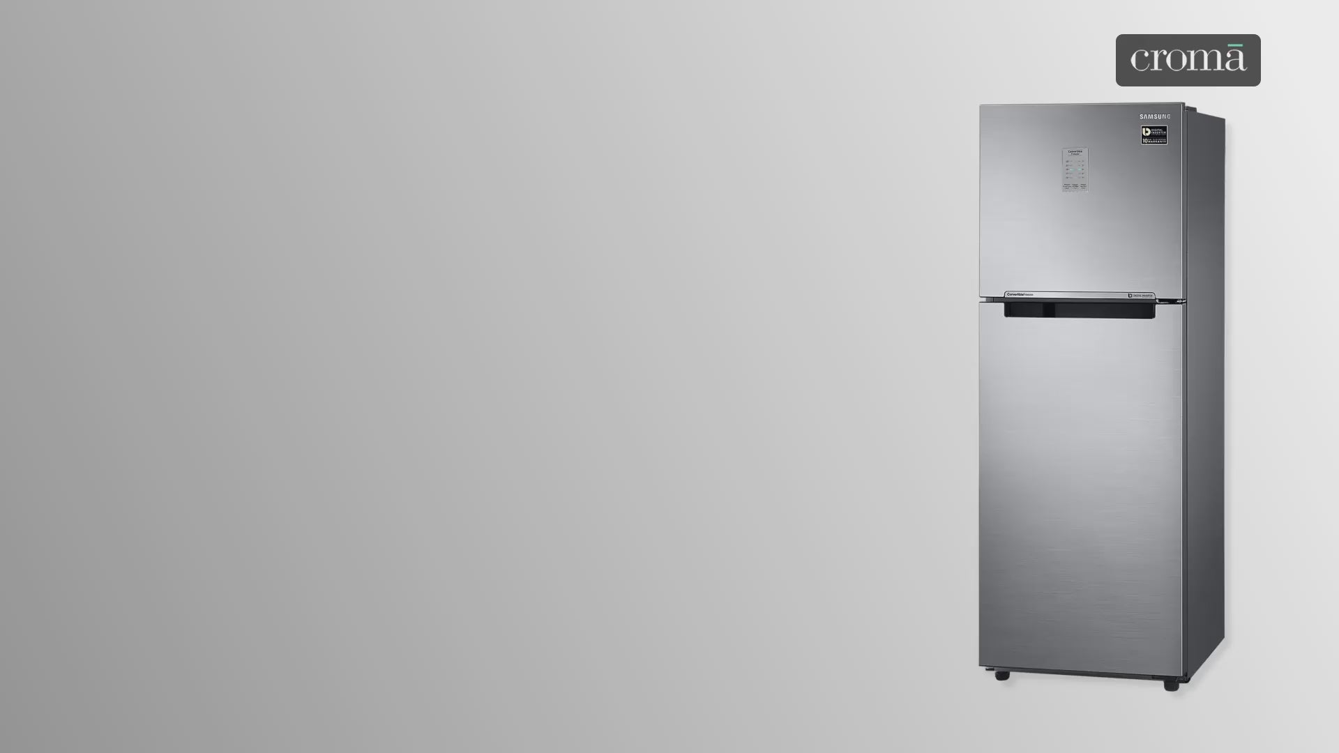 SAMSUNG 236 Litres 3 Star Frost Free Double Door Convertible Refrigerator with Anti Bacterial Gasket (RT28C3733S8/HL, Elegant Inox)