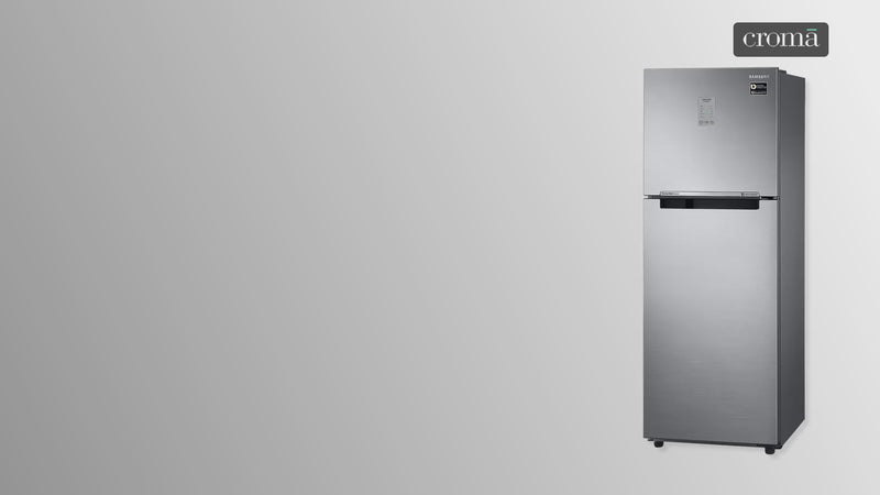 SAMSUNG 236 Litres 3 Star Frost Free Double Door Convertible Refrigerator with Anti Bacterial Gasket (RT28C3733S8/HL, Elegant Inox)