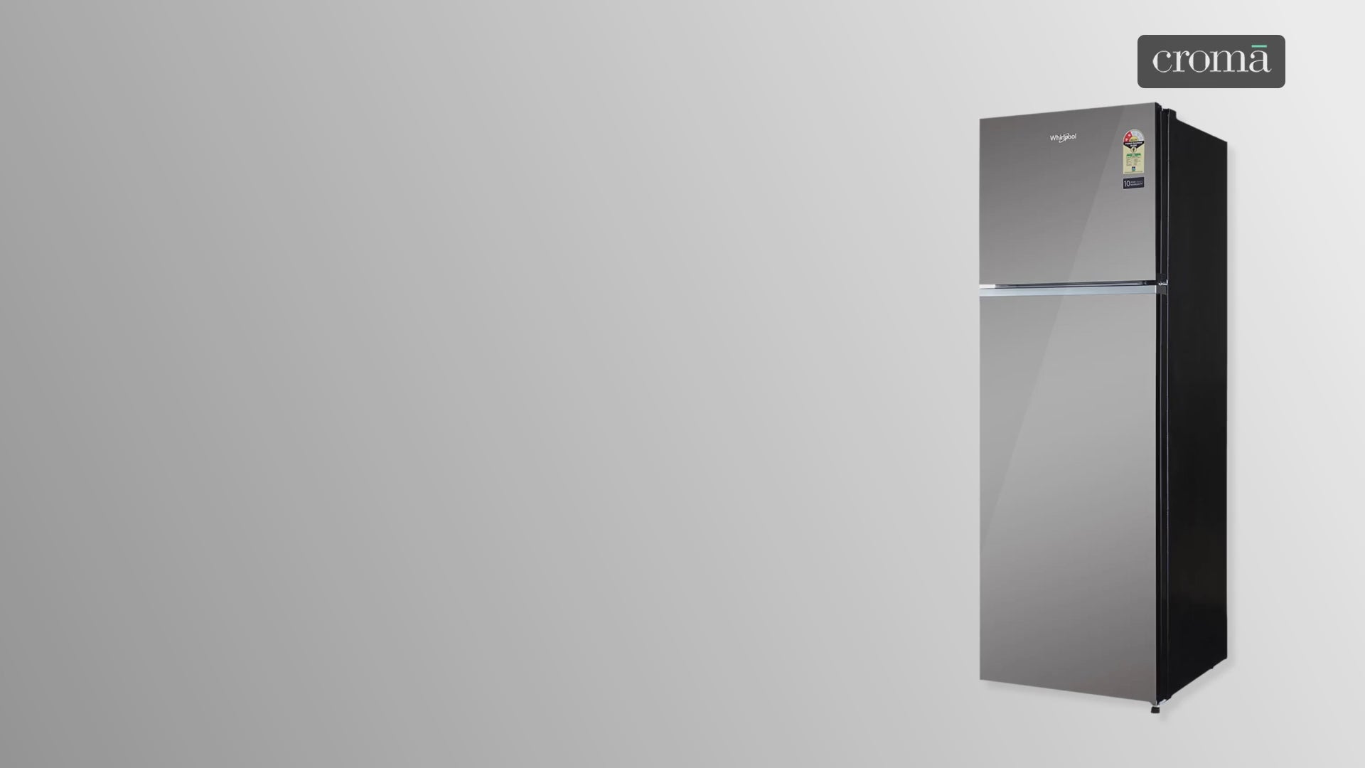 Whirlpool Intellifresh 259 Litres 2 Star Frost Free Double Door Refrigerator with 6th Sense Technology (Mirror Glass)