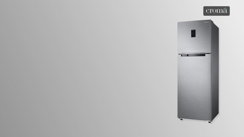 SAMSUNG 322 Litres 2 Star Frost Free Double Door Convertible Refrigerator with Twin Cooling Plus Technology (RT37C4522S8/HL, Elegant Inox)