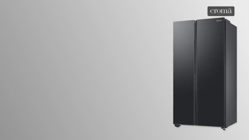 SAMSUNG 653 Litres 3 Star Side by Side Refrigerator with AI Energy Mode (RS76CG8113B1HL, Black DOI)