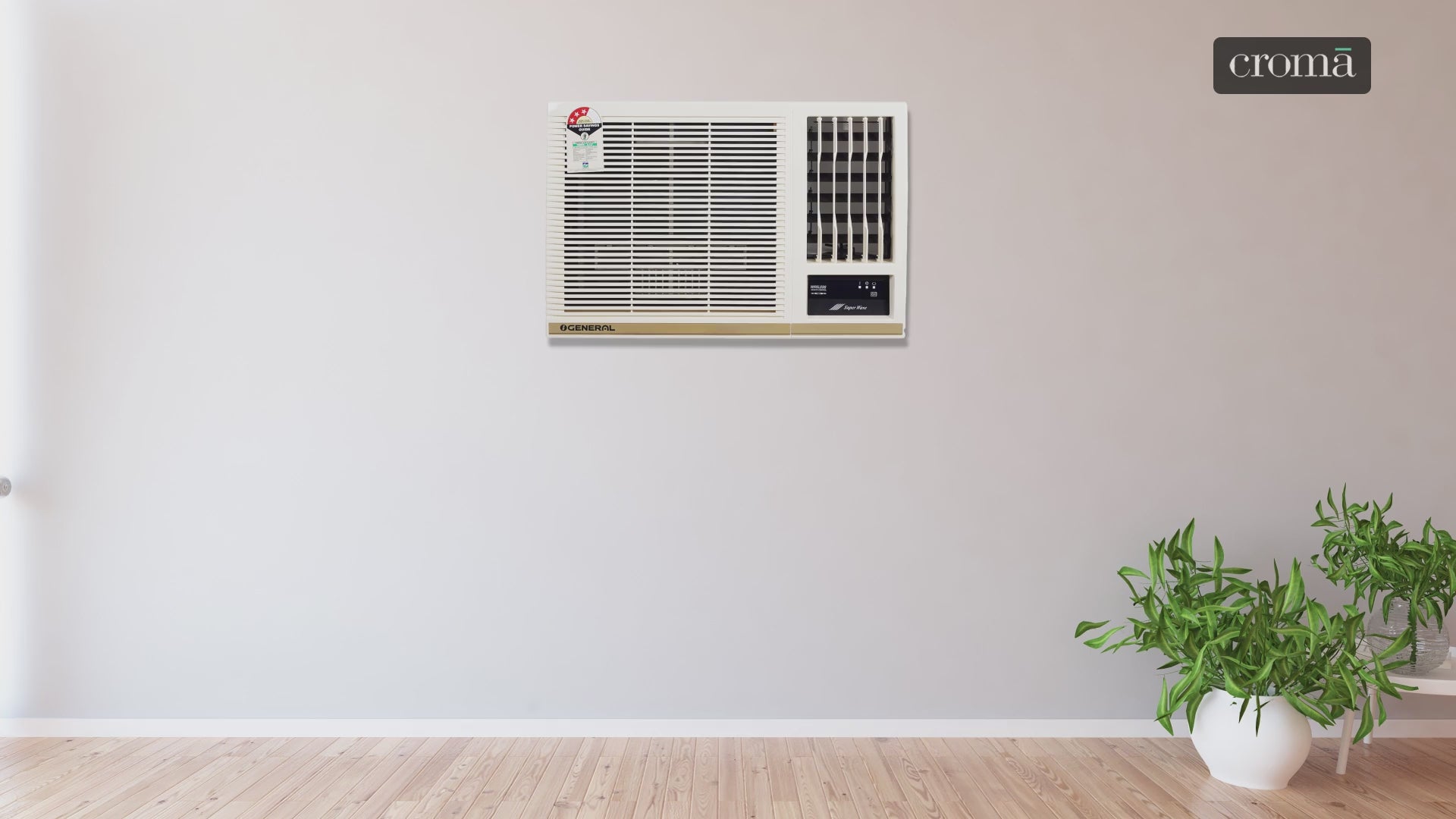 O GENERAL 1.8 Ton 3 Star Non Inverter Window AC (Copper Condenser, AXGB22BBAA-B)