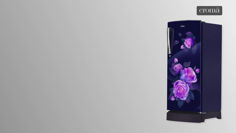 Haier 205 Litres 3 Star Direct Cool Single Door Refrigerator with Stabilizer Free Operation (HRD-2263PMR-N, Marine Rose)