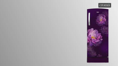 Whirlpool IMPRO 192 Litres 3 Star Direct Cool Single Door Refrigerator with Stabilizer Free Operation (215 IMPRO ROY, Purple)