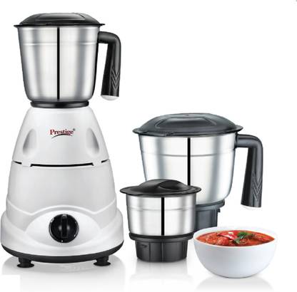 Prestige 42530 500 W Mixer Grinder (Primo | 3 Jars | White, Black)