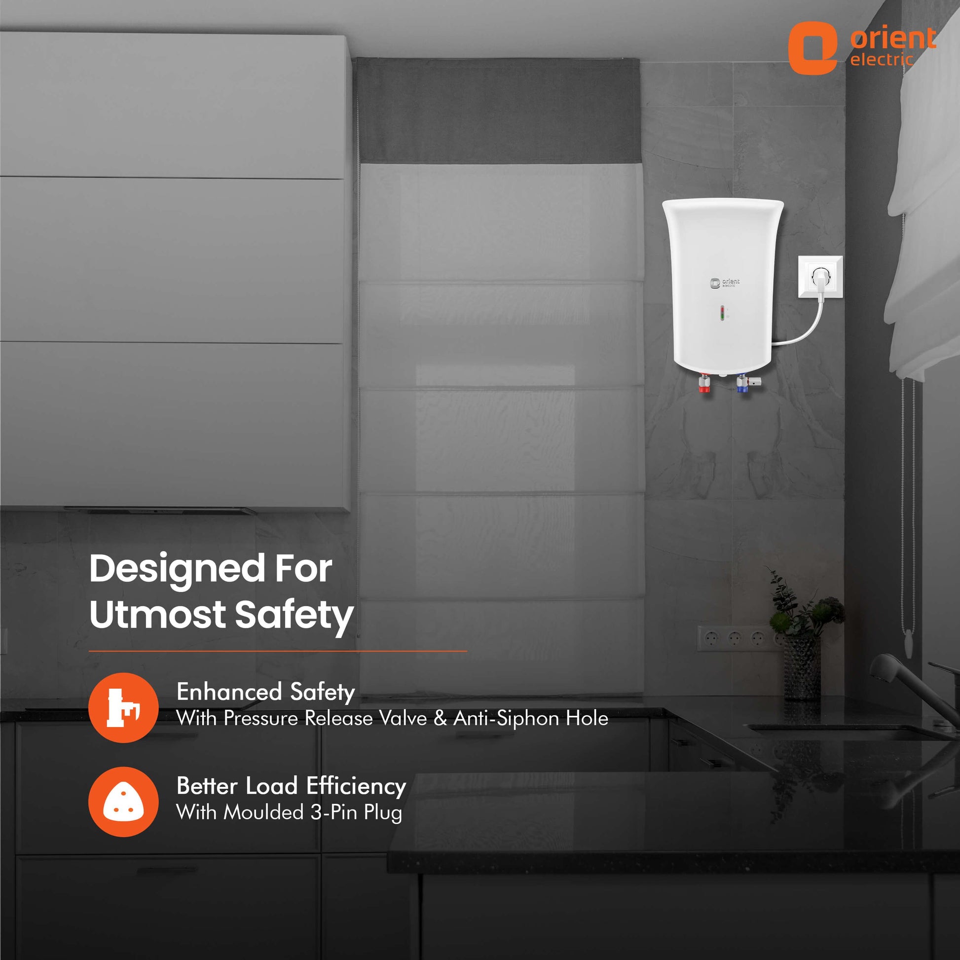 Primus 3L Instant Water Heater (Geyser) White | Kitchen Water Heater
