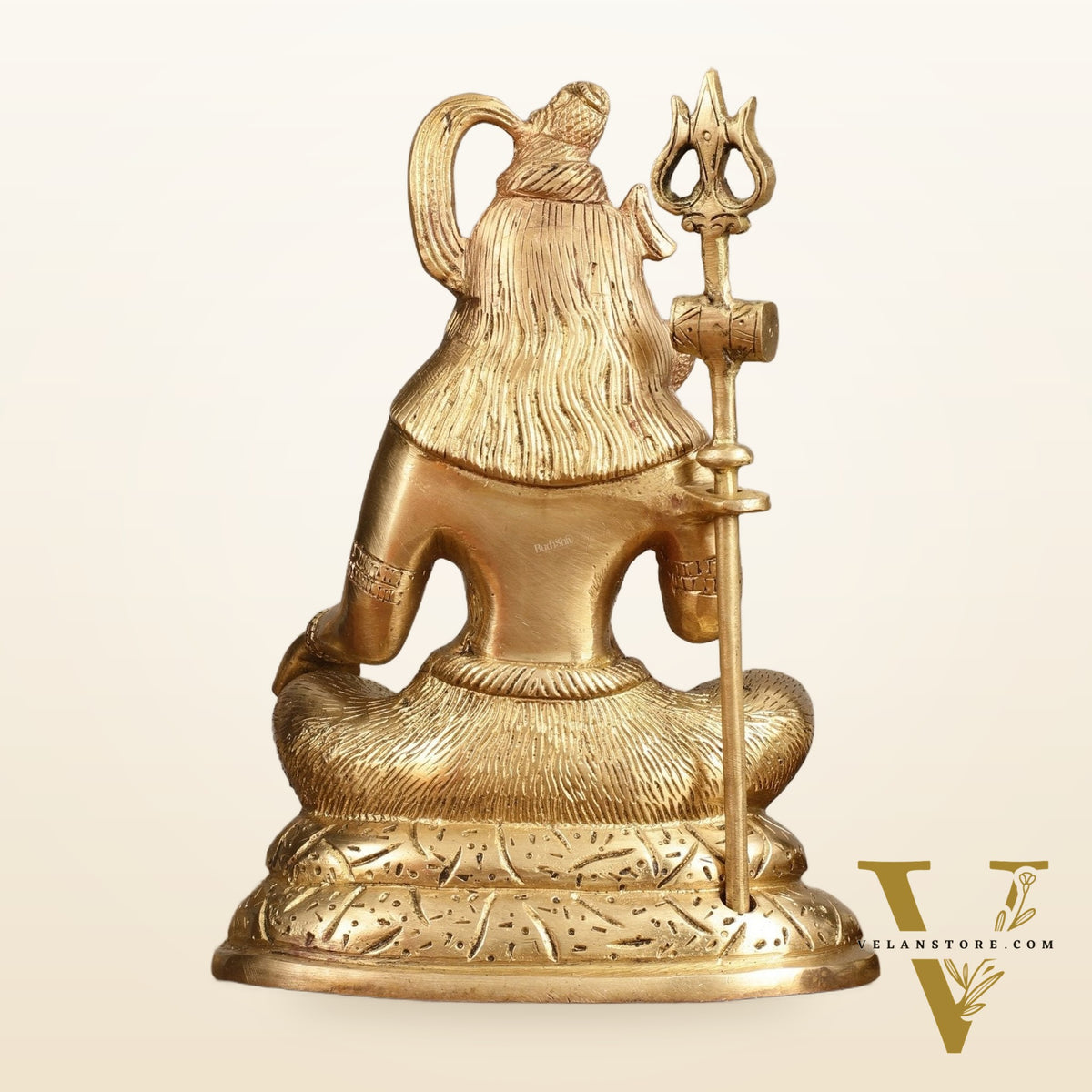 Pure Brass Aashirwaad Shiva Statue - 7.5 in Height