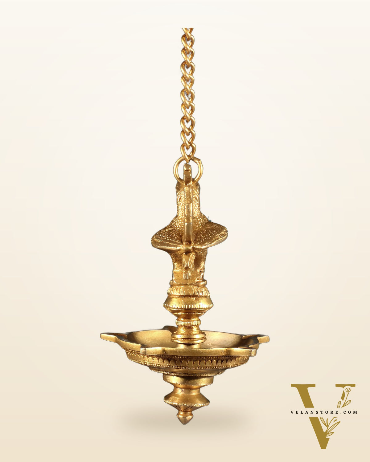 Pure Brass Annam Pakshi Peacock Hanging Oil Lamp Diya – Intricately Crafted