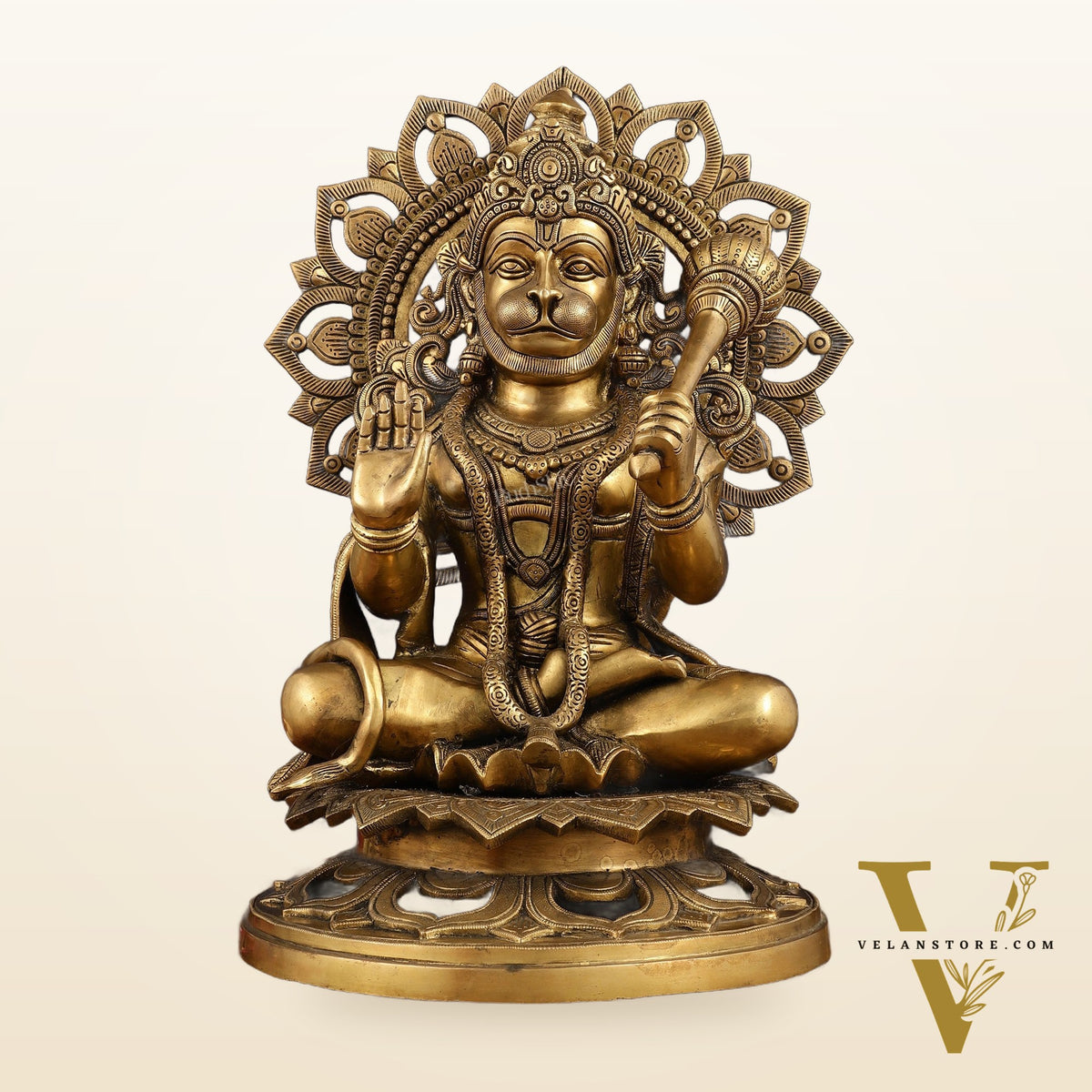 Pure Brass antique finish Lord Hanuman Statue - 18 inch