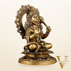 Pure Brass antique finish Lord Hanuman Statue - 18 inch